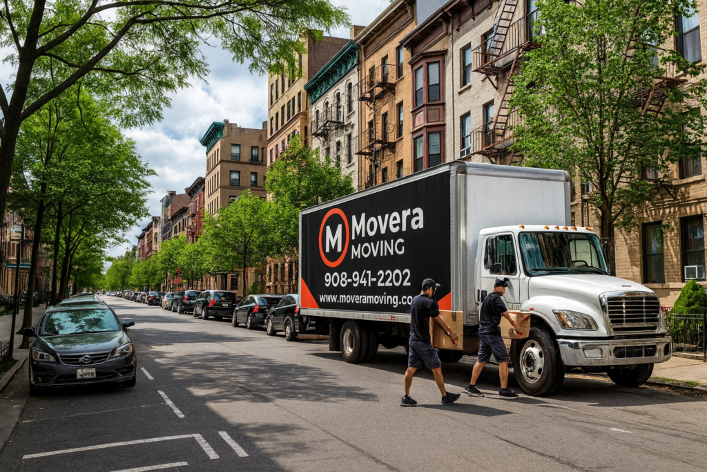 Union City NJ movers loading furniture into a moving truck”